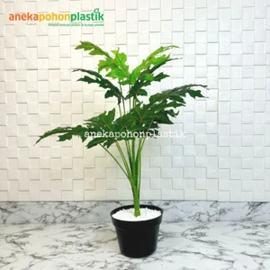 Pohon Artificial Papaya X12 Semi Latex Pot Dasar Hitam
