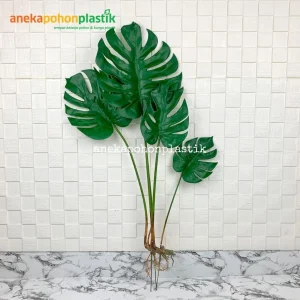 Daun Artificial Monstera Akar X4 Latex