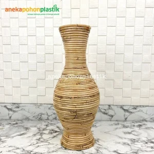 Guci Rotan T50 Vas Pot Bunga Tanaman Artificial