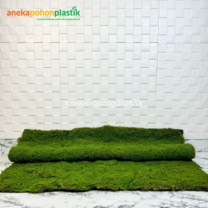 Karpet Lumut Artificial Premium Serat Nylon 1x1 Meter Dekorasi Taman