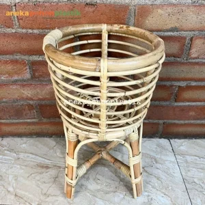Standing Pot Rotan Kaki 4 Mini T35 Cover Pot Tanaman Hias